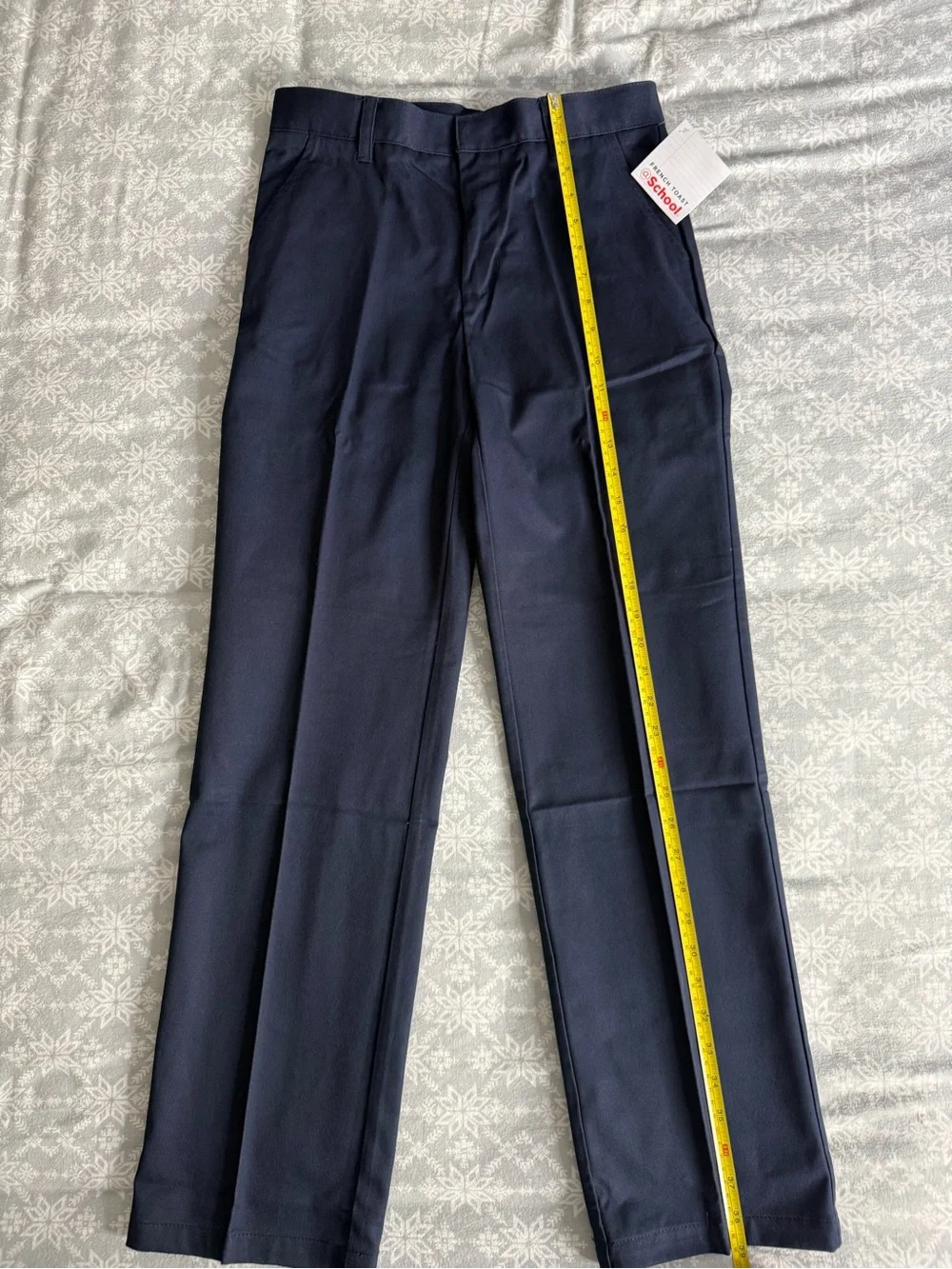 French Toast NWT Relaxed Fit Twill Pants Boy’s 14 Navy Adjustable School Uniform